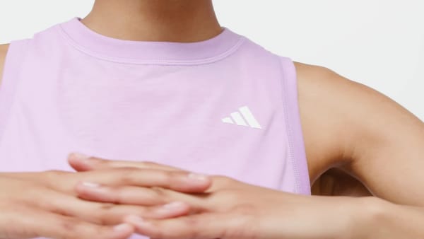 Morado Polera sin mangas para entrenar Essentials Boxy