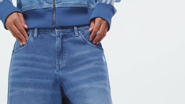 modrá Džíny Adicolor Denim Adilenium