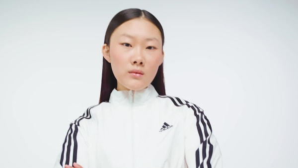 Blanc Veste de survêtement courte Teamgeist Adicolor