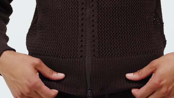 Marron VESTE DE SURVÊTEMENT KNITTED CROCHET FIREBIRD