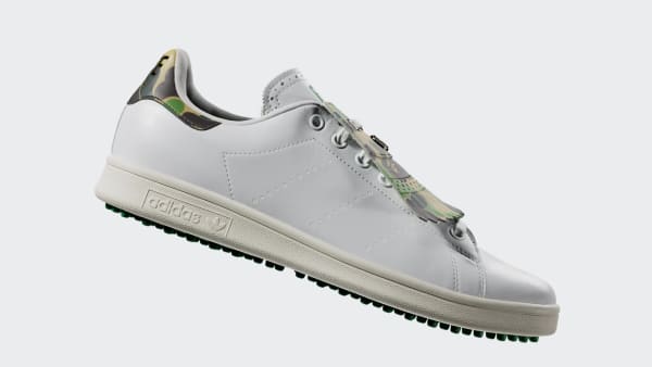 White BAPE x adidas Stan Smith Golf Shoes