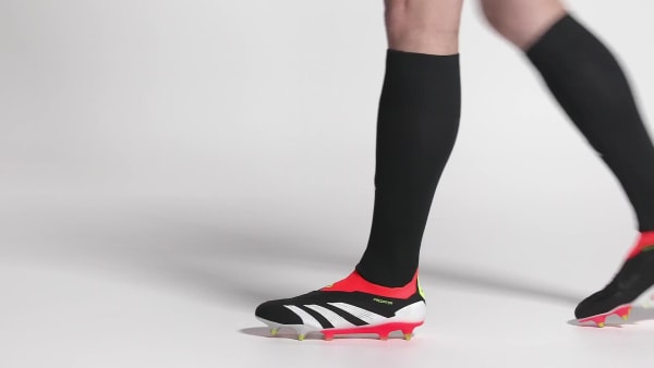 Μαύρο Predator Elite Laceless Soft Ground Football Boots