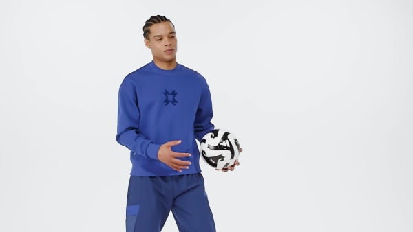 Μπλε Manchester United Seasonal Doubleknit Crew Sweatshirt