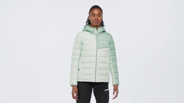 Green Terrex Multi Light Down Hooded Puffer Jacket