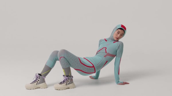 tyrkysová Top adidas by Stella McCartney TrueStrength Seamless