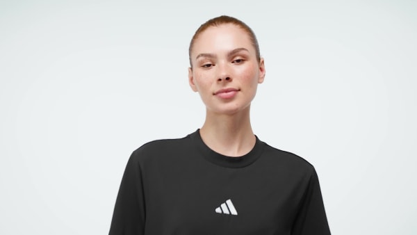 Noir ROBE T-SHIRT 3 BANDES ESSENTIALS