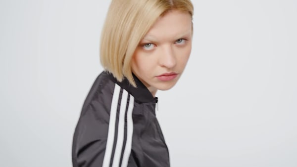 Black Adicolor Teamgeist Cropped Track Top