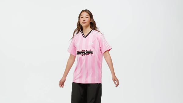 ruzová Dres s korálkami adidas Originals