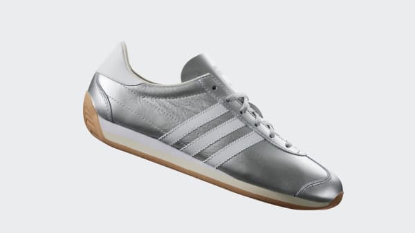 adidas Country OG Shoes - Silver | Free Shipping with