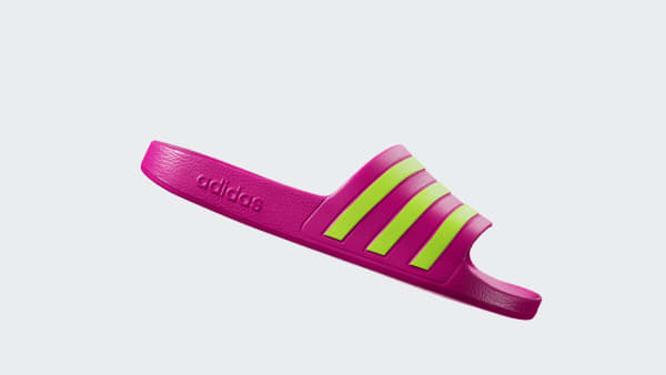 ruzová Šľapky Adilette Aqua