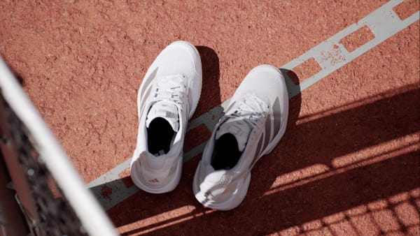 Wit Adizero Ubersonic 5 Clay Tennisschoenen