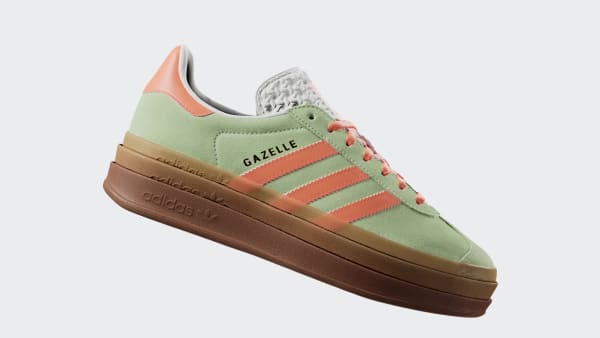 สีเขียว รองเท้า Gazelle Bold