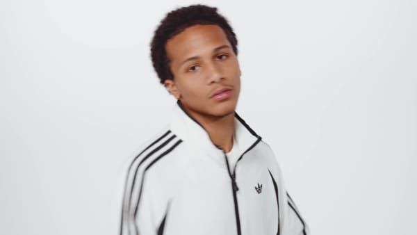 Blanc Veste de survêtement Adicolor Teamgeist