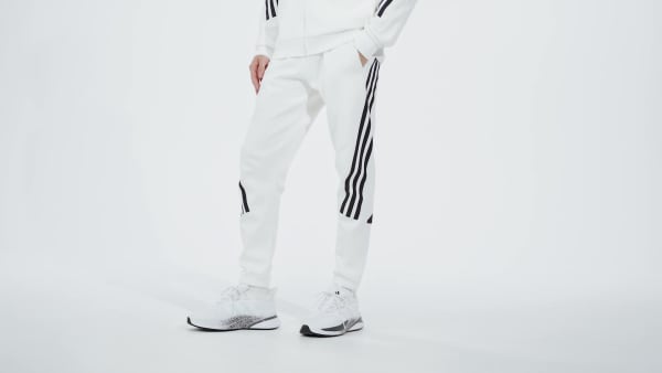 White Future Icons 3-Stripes Full Zip Hoodie