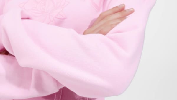 Rosa Sudadera Cuello Redondo