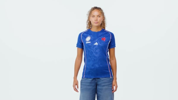 Niebieski Koszulka France Home