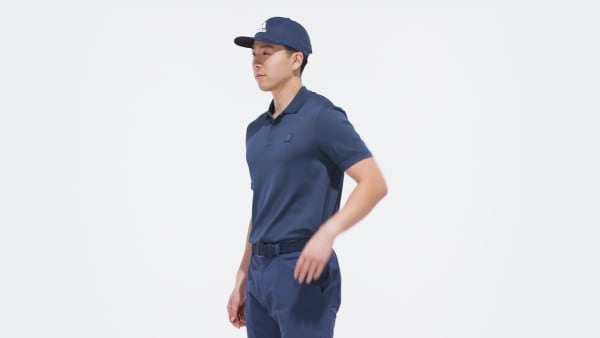 Niebieski Go-To Seamless Polo Shirt QY395