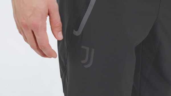 Czerń Spodnie Juventus Tiro 25 Competition Vis Tech Travel