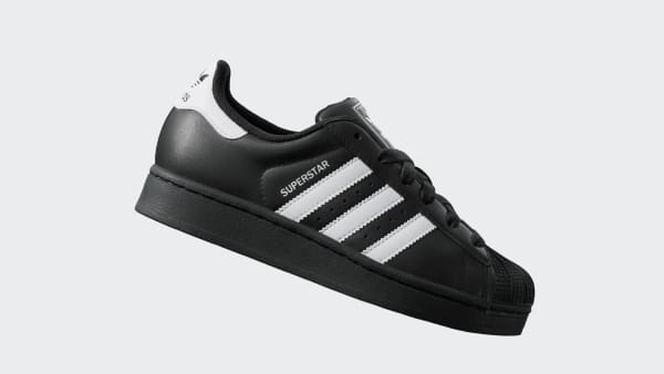 Negro Zapatillas Superstar II Niños