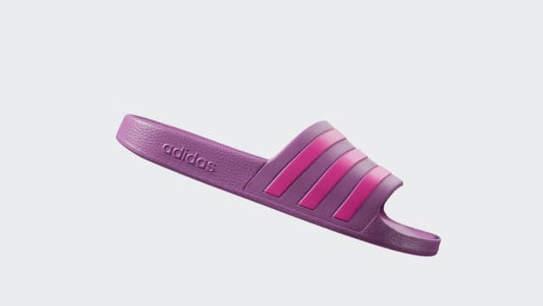 สีม่วง รองเท้าแตะ Adilette Aqua