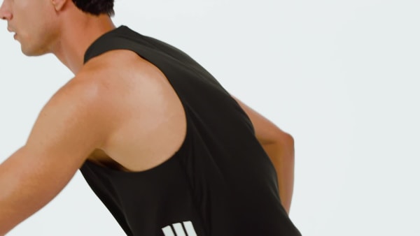 cerná Běžecké tílko adi365 CLIMACOOL