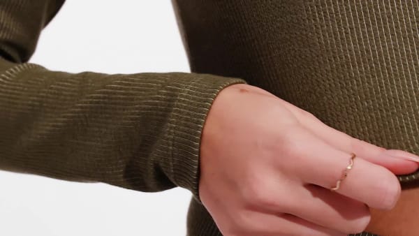 zelená Tričko 2 Colored Rib Long Sleeve