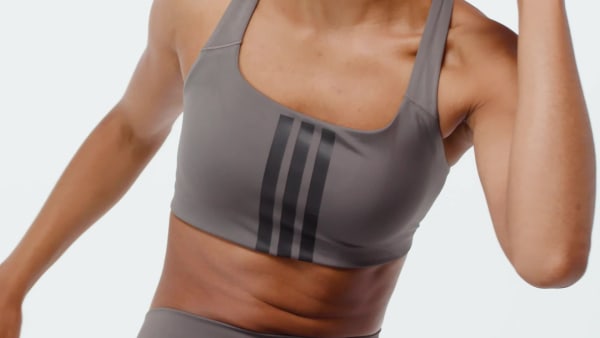 nau Áo Bra Tập Luyện 3 Sọc Nâng Đỡ Vừa Optime