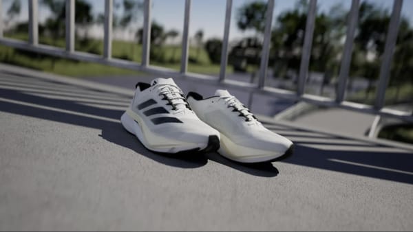 White Adizero Boston 12 Shoes