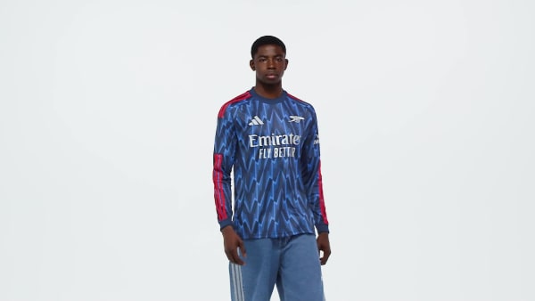 Blue Arsenal 25/26 Long Sleeve Away Jersey