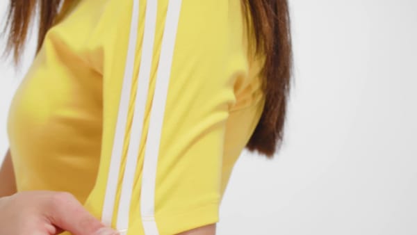 Yellow 3-Stripes Baby Tee