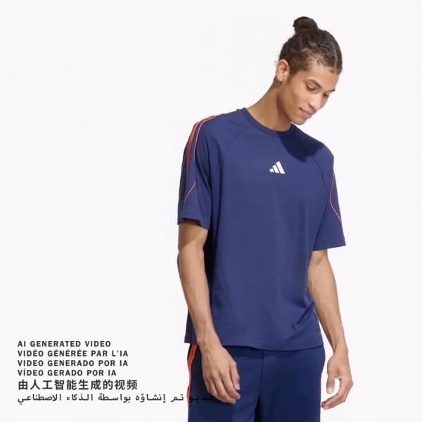 สีน้ำเงิน เสื้อยืด STADIUM