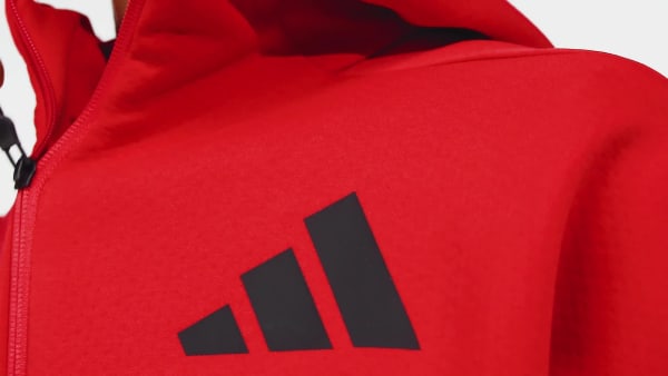 Red adidas Z.N.E. Full-Zip Hoodie