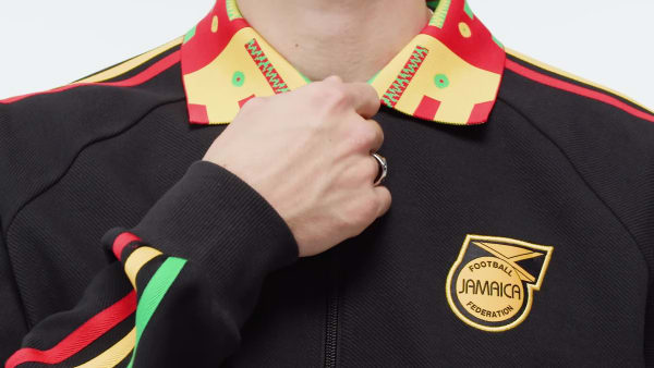 Schwarz Jamaika x Bob Marley Anthem Auswärtsjacke