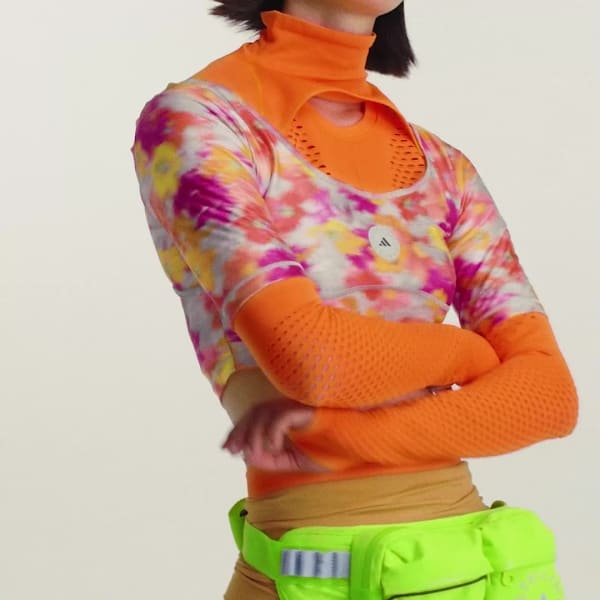 Amarillo Parka larga adidas by Stella McCartney Printed