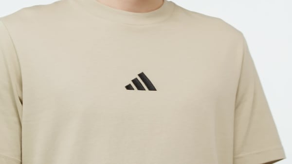 Brown Essentials Small Logo Single Jersey Tee