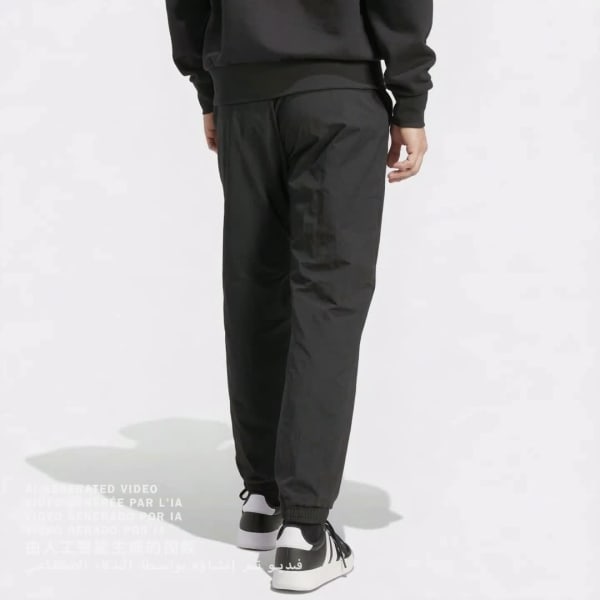 Negro Pantalón Essential Logo Pequeño Tejido