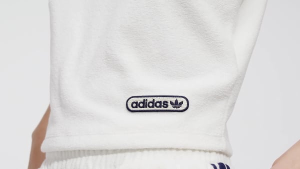 bílá Tílko Short Towel Terry LOM60