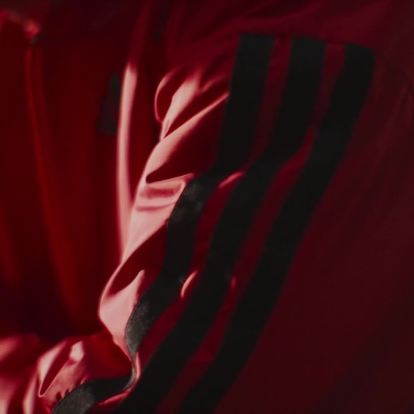 Rood Essentials Wide Leg 3 Bar Logo Broek