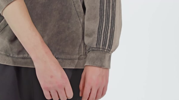 Sort Premium Essentials Retro Washed hættetrøje