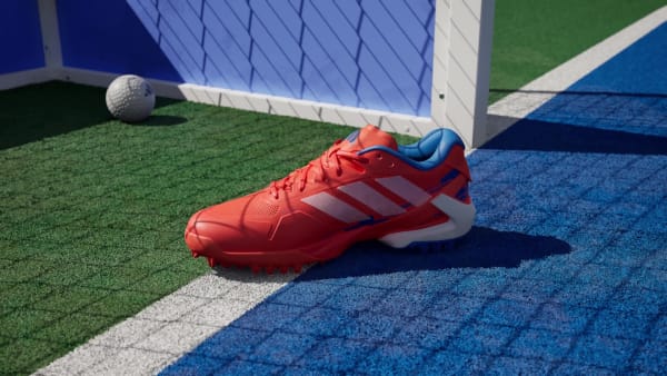 Πορτοκαλί Παπούτσια χόκεϊ επί χόρτου Adizero Lux 3