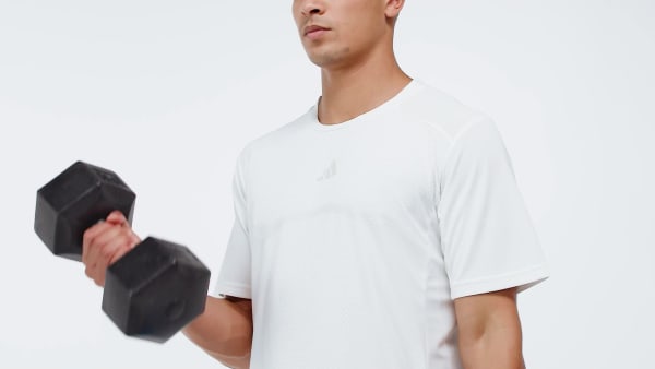 Hvit Climacool 3D T-skjorte