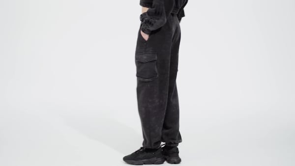 Negro Pants Cargo Washed