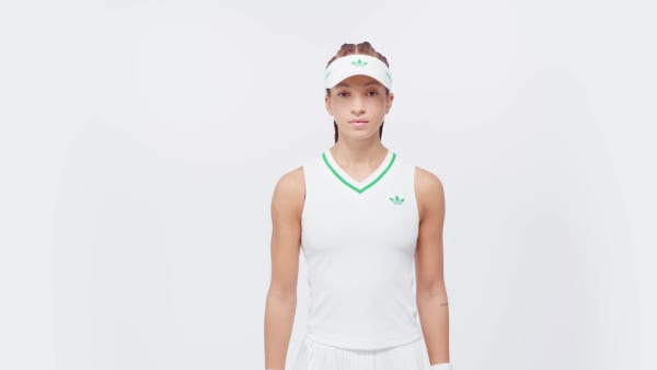 Branco Camisola de Alças Tennis Pro Climacool