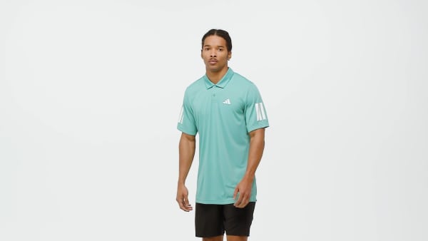 Turquesa Camisa Polo clube Tennis Três Listras