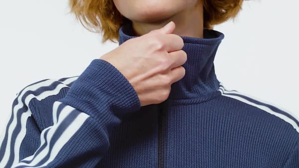 Blu Track Top Firebird Adicolor Knit