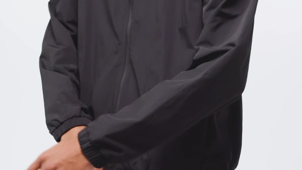 Svart Essential Vävda byxor med liten logga utan mudd