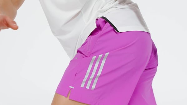 Purple Gym+ Training 3-Stripes Woven Shorts