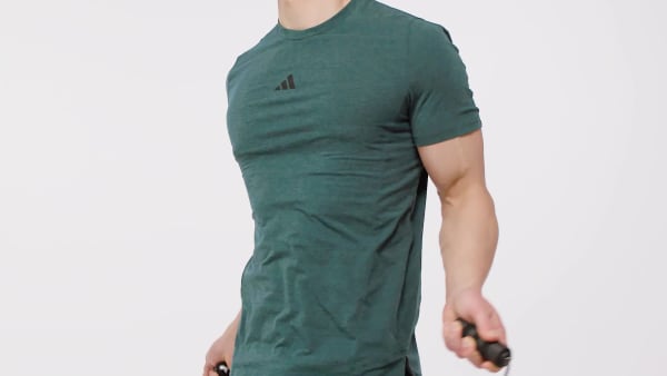 สีเขียว เสื้อยืดออกกำลังกาย Designed for Training