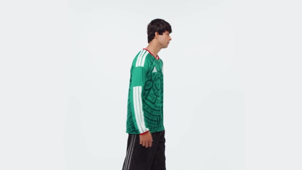 adidas Mexico 26 Home Long Sleeve Jersey - Green | Free Shipping