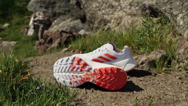 White Terrex Agravic Speed Ultra Trail Running Shoes